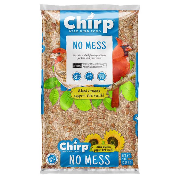 Alimento para aves silvestres Chirp No Mess de 5 libras