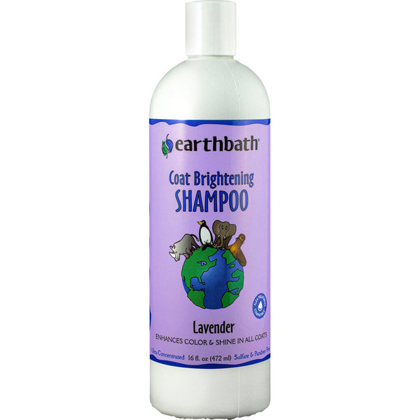 Champú abrillantador para pelaje ligero Earthbath, 16 oz