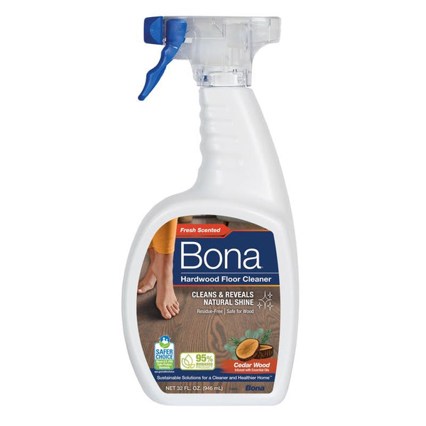 Limpiador líquido para pisos de madera Bona con aroma a madera de cedro, 32 oz
