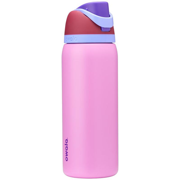Owala FreeSip 32 oz Pink BPA Free Electric Orchid Water Bottle with Spout Lid