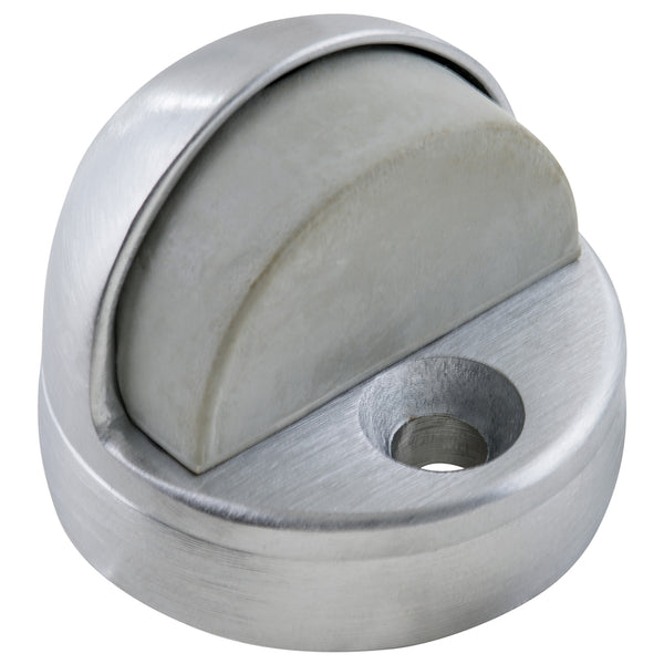 Brinks Brass Satin Chrome Door Stop Mounts to floor 1.75 in.