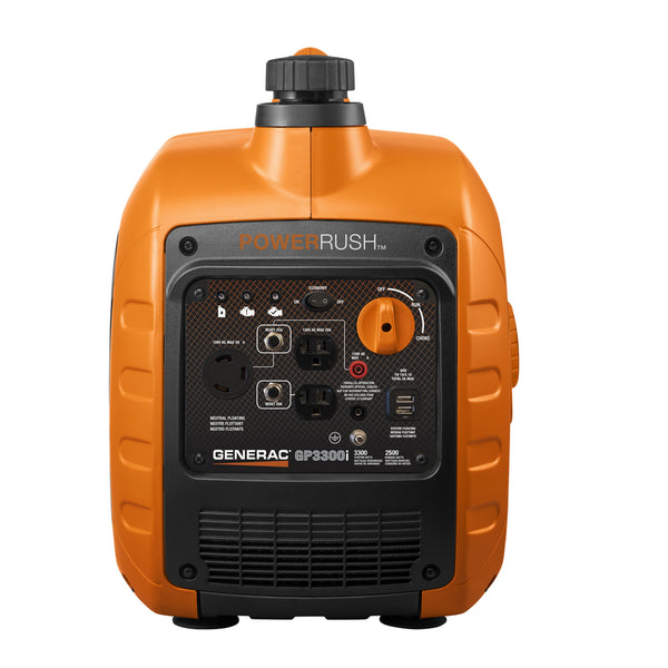 Generador inversor de gasolina Generac serie GP de 2500 W y 3300 W y 120 V