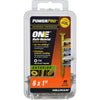 Tornillo multimaterial de cabeza plana en forma de estrella Hillman POWERPRO ONE No. 6 SX de 1 pulg. (paquete de 5)