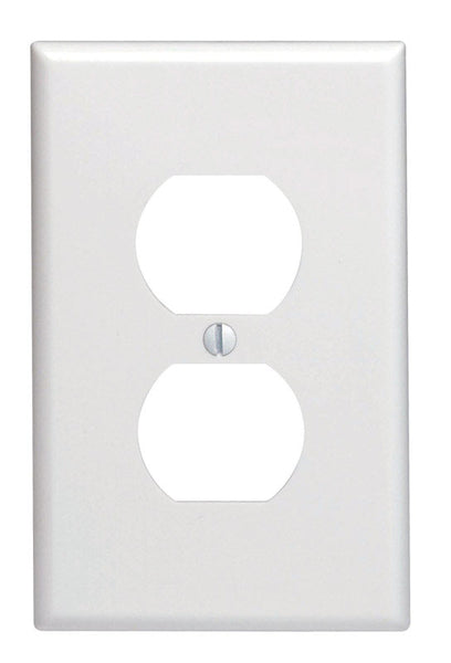 Leviton White 1 gang Plastic Duplex Outlet Wall Plate 1 pk (Pack of 20)