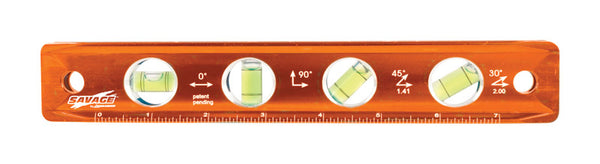 Swanson 9 in. Aluminum Magnetic Torpedo Level 4 vial