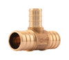 Reducción en T de cobre SharkBite de 3/4 pulg. con púa en D de 3/4 pulg.