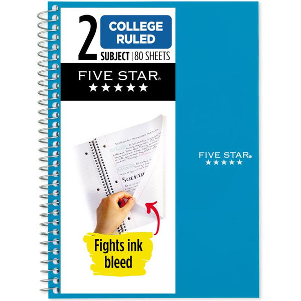 Five Star Mead 6 in. W X 10 in. L College Ruled Wire Bound Assorted Notebook (Pack of 12)