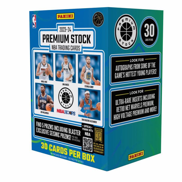 Caja de 30 fichas de baloncesto Panini 2023/24 Premium Stock