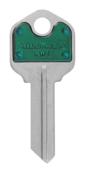 Llave en blanco para casa u oficina Hillman ColorPlus de una sola cara (paquete de 5)
