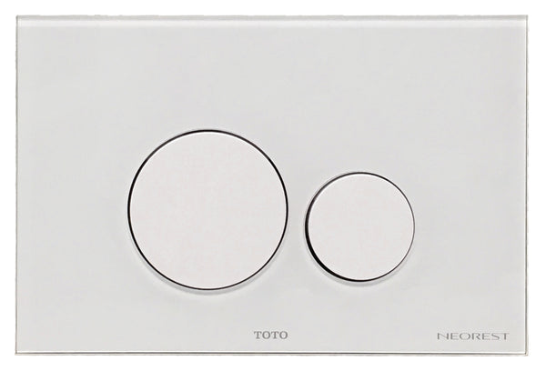 Placa de empuje Toto Neorest - Botón redondo blanco