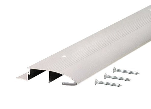 M-D Building Products 0.75 in. H X 3.5 in. W X 36 in. L Aluminum/Vinyl Bumper Threshold Silver