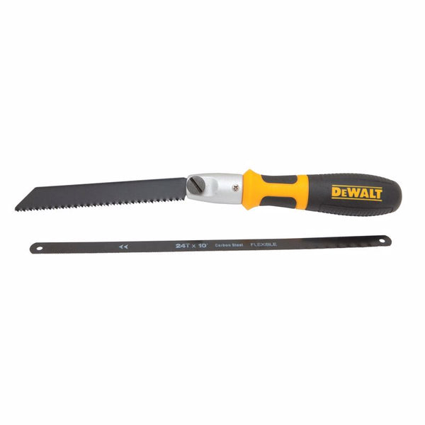 Sierra multiusos de acero al carbono DeWalt de 10 pulgadas y 24 dientes por pulgada, 2 piezas