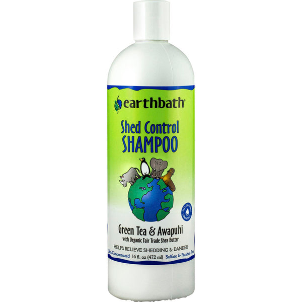 Champú Earthbath Shed Control con té verde y awapuhi, 16 oz