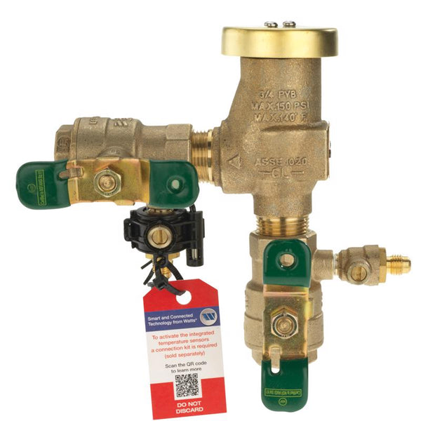 Interruptor de vacío de bronce de 3/4 pulg. FPT de 3/4 pulg. X 3/4 pulg. FPT de 3/4 pulg. de Febco