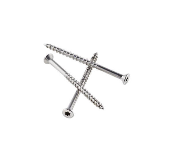 Tornillo para madera exterior de acero inoxidable con lóbulo en L Simpson Strong-Tie n.º 10 x 3 pulg., paquete de 40