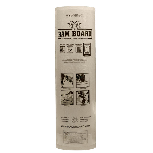 Ram Board Floor Protection 38 in. W X 100 ft. L Paper White 1 pk