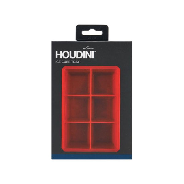 Bandeja de hielo de silicona roja Houdini