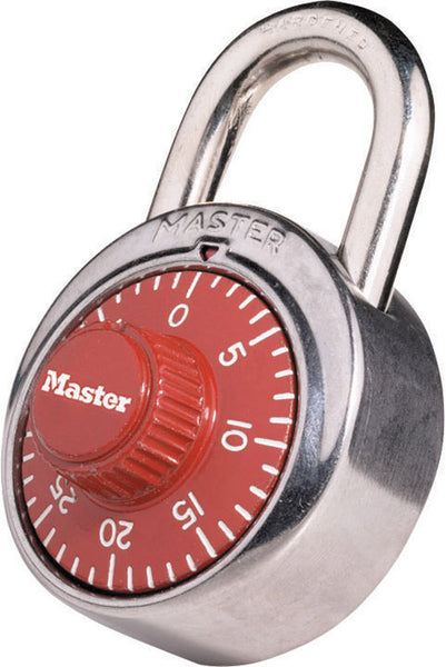 Master Lock 2 in. H X 1-7/8 in. W Stainless Steel 3-Dial Combination Combination Padlock