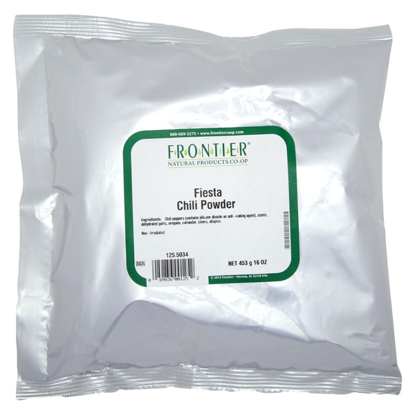 Frontier Herb Chili Powder Seasoning Blend Fiesta - Single Bulk Item - 1LB
