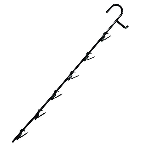 17 in. Black Metal 6 Spot Clip Strip 10 pk
