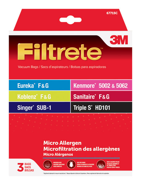 VAC BAG EUR/SANT F,G 3PK