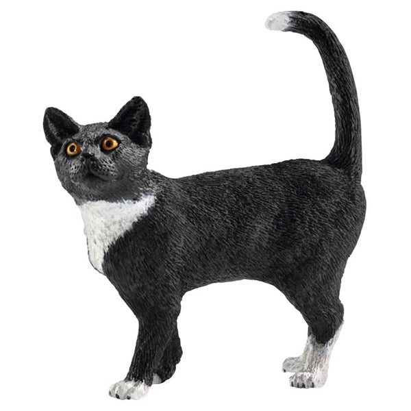 Schleich Farm World Standing Cat Toy Plastic Black/White (Pack of 5)