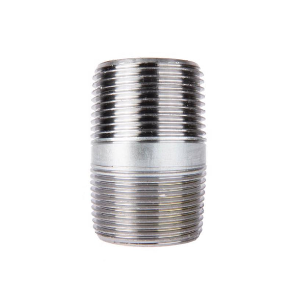 STZ Industries 1-1/2 pulg. MIP cada uno X 1-1/2 pulg. D MIP Acero galvanizado Boquilla de 2-1/2 pulg. L
