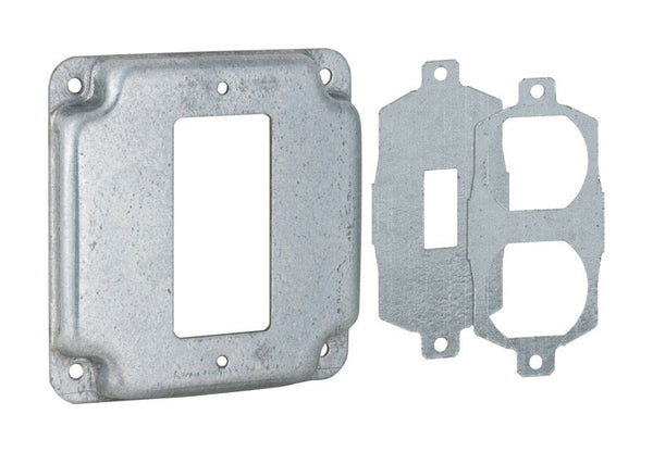 Raco Square Steel 1 gang 4-3/16 in. H X 4-3/16 in. W Box Cover