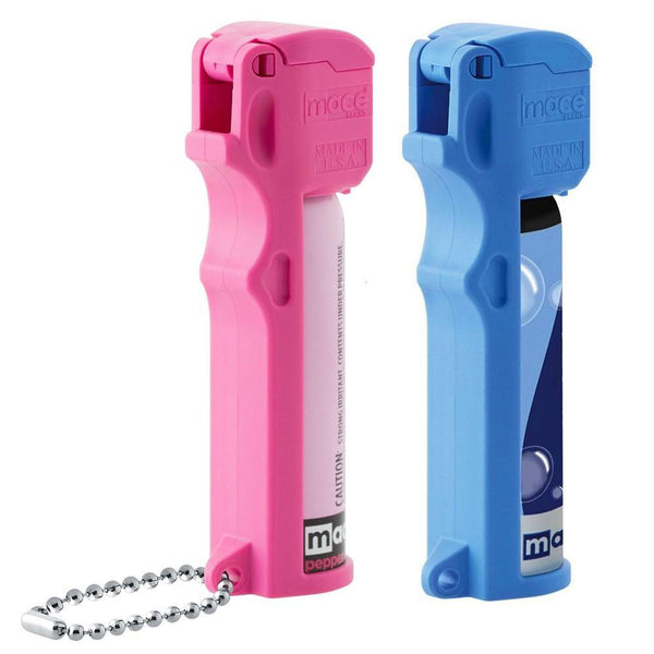 Kit de entrenamiento con spray de pimienta y agua de aluminio y plástico de color azul y rosa Mace