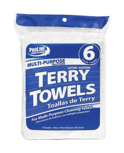ProLine Cotton Cleaning Cloth 14 in. W X 17 in. L (Pack of 24)