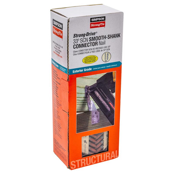 Simpson Strong-Tie Strong-Drive 2-1/2 in. L X 9 Ga. Paper Strip Hot-Dip Galvanized Metal Connector N