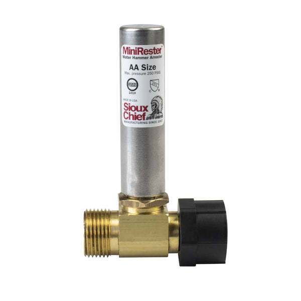 Supresor de golpe de ariete de cobre Sioux Chief MiniRester de 7/8 pulg. hembra x 7/8 pulg. de diámetro MPT de 1 pk