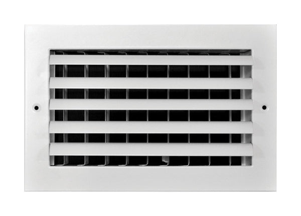 Tru Aire 4 in. H x 8 in. W 1-Way White Aluminum Wall/Ceiling Register