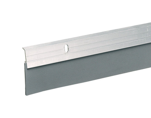 Burlete para puerta de aluminio y vinilo plateado de 36 in de largo de Frost King, paquete de 1