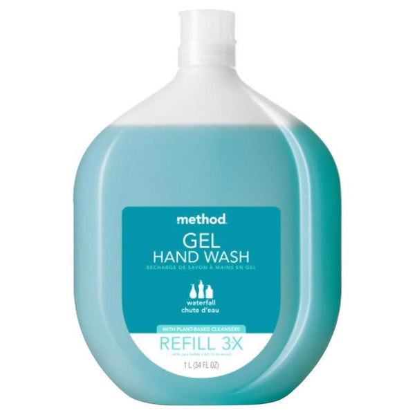 Recambio de jabón de manos con aroma a cascada de Method, 34 oz (paquete de 4)