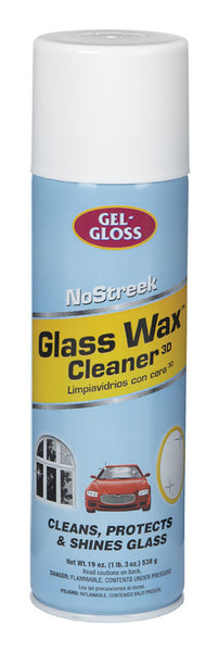 Gel-Gloss Ns-019 19 Oz Spray No Streak Glass Wax Cleaner (Pack Of 12)