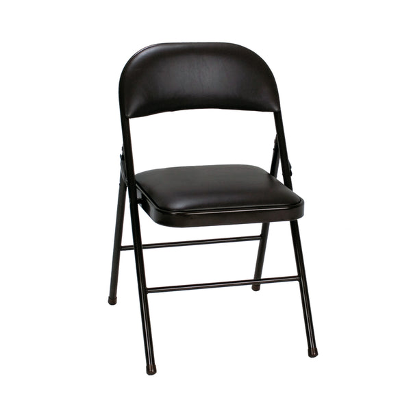 Cosco Vinyl Seat Chair Black (Pack of 4)