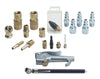 Tru-Flate Brass/Steel Air Coupler and Plug Set 1/4 in. Female 19 pc