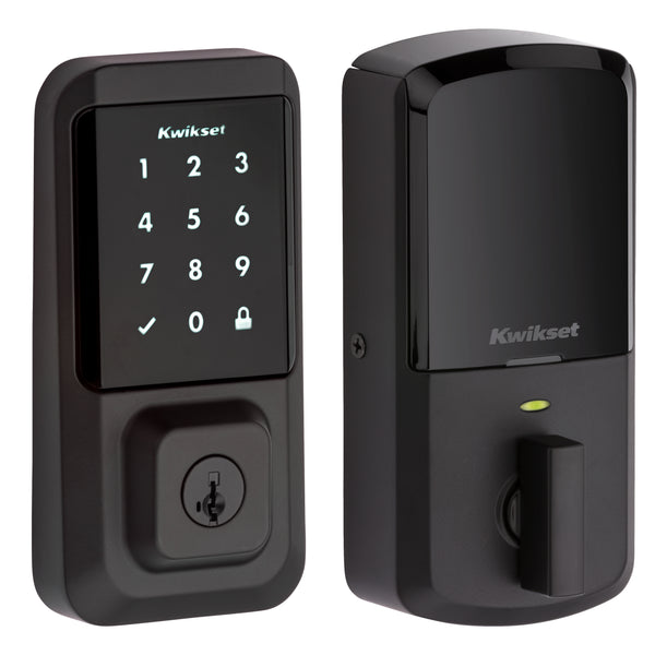 Kwikset Halo Iron Black Zinc Electronic Touch Pad Deadbolt