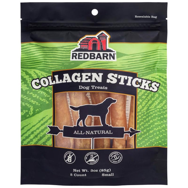 Barritas masticables blandas de carne de res sin cereales y con colágeno Redbarn para perros, 3 oz, paquete de 5