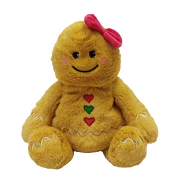 Peluches de niña de jengibre de Warmies, color marrón - Oferta de la semana