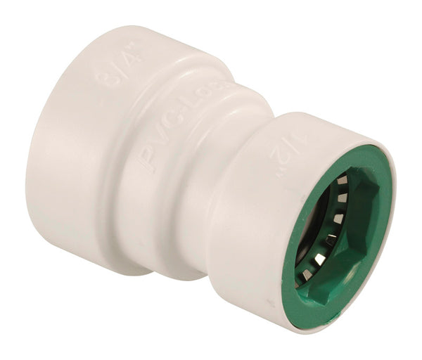 Orbit Pvc-Lock 3/4 In. Push X 1/2 In. Dia. Push Plastic Coupling