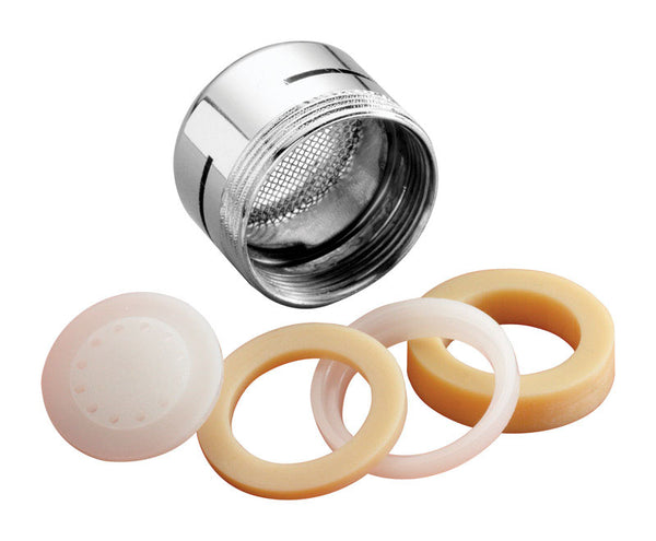 Aireador de grifo cromado de rosca doble de 15/16 pulg. x 55/64 pulg. Plumb Pak