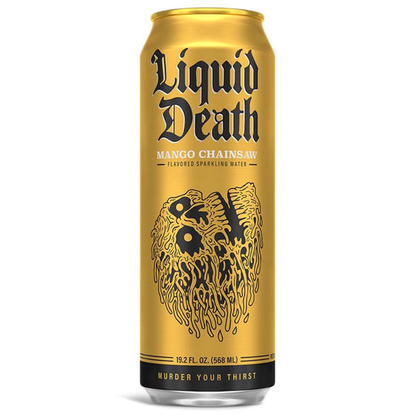 Liquid Death Mango Sparkling Spring Water 19.2 fl. oz. 1 pk (Pack of 24)