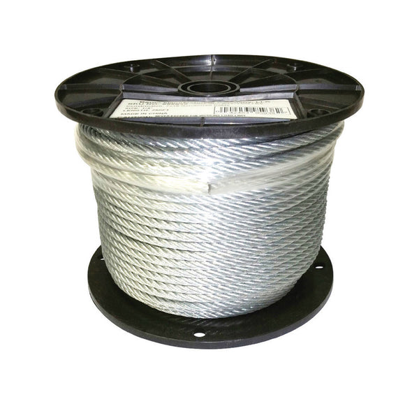 Baron Galvanized Steel 1/4 in. D X 250 ft. L Cable