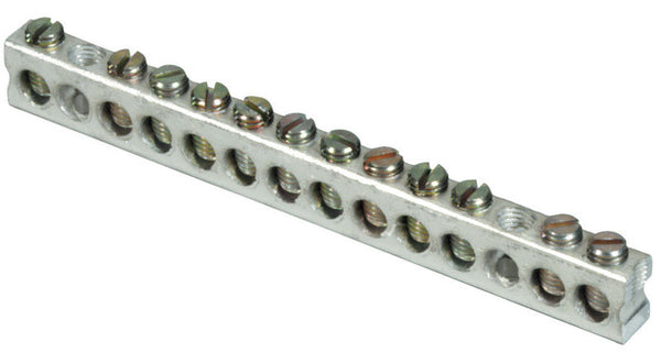 Kit de barra de tierra de montaje combinado Square D de 50 amperios, 120/240 V, 4 espacios y 12 circuitos (paquete de 10)