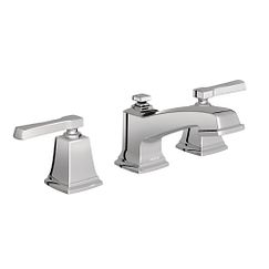 Grifo de baño cromado de dos manijas