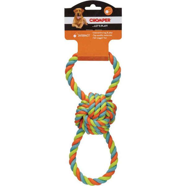 Juguete de cuerda para perros Chomper con forma de 8