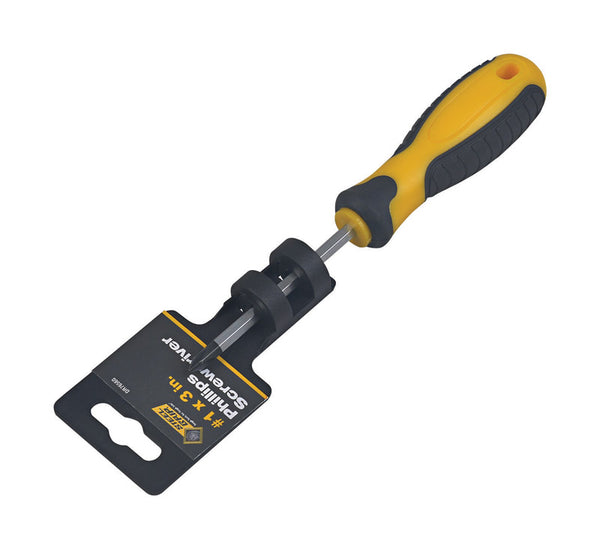 Destornillador Phillips con mango de acero n.° 1 x 3 pulg. L, 1 pieza
