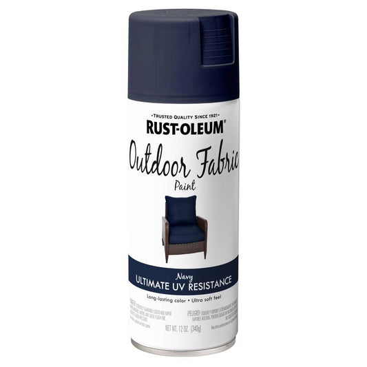 Rust-Oleum Flat Navy Fabric Spray Paint 12 oz (Pack of 6)
